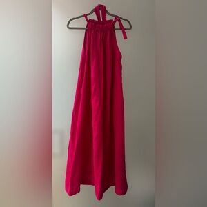 Elegant Fuchsia Flowing Dress
